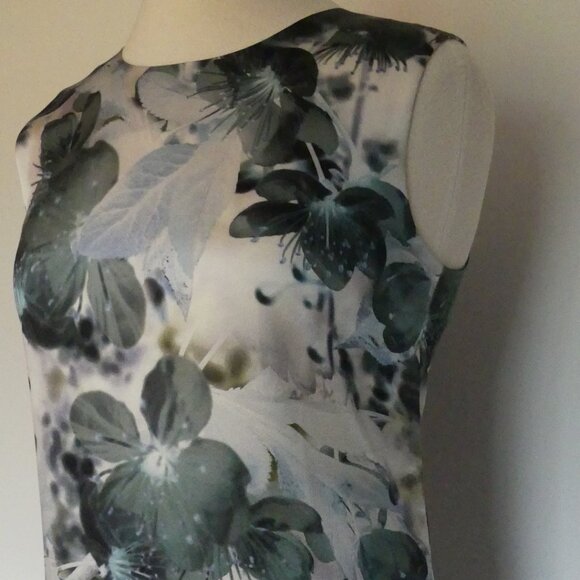 LK Bennett Black Ribbon Zanetta Blossom Garden Print Silk Blouse Top USA Size 4 - Picture 3 of 15